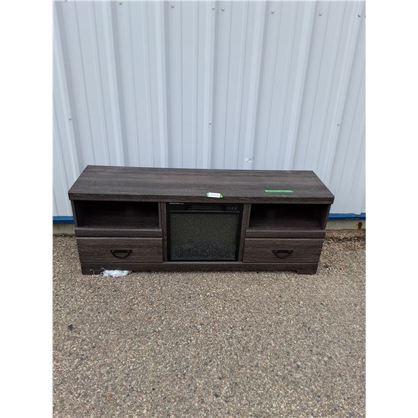 ~TV Stand With Built In Heater Untested 60" x 16" x 23" No Shipping