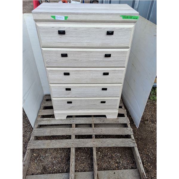 ~White Particle Board Dresser 31" x 16" 48" No Shipping
