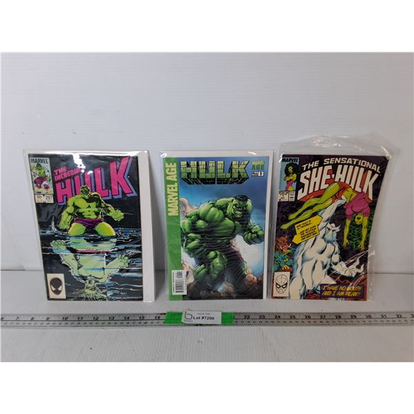 (3) Hulk/She-Hulk Comics