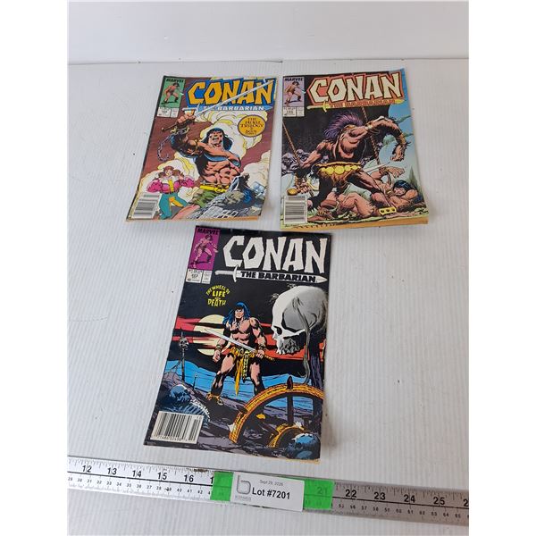 (3) Conan the Barbarian Comics