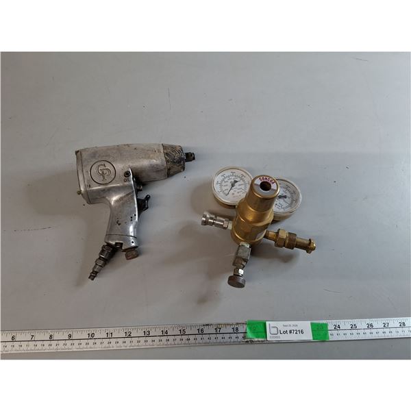 Pneumatic Air Impact Wrench, Gas Pressure Regulator