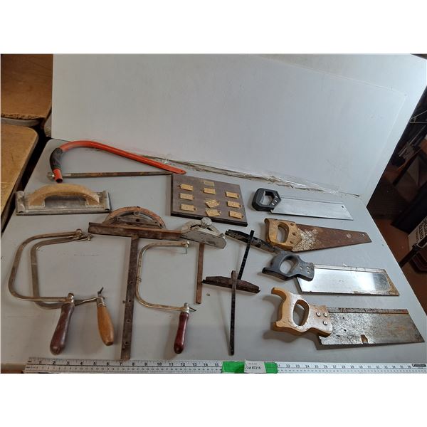 Hand Saws up to 17", Miter Gauge, Edge Guides, Misc. Can't Ship