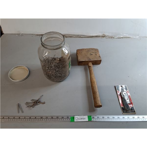 Miscellaneous Nails, Rectangular Mallet & Mora Ice Drill Blades