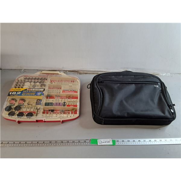 Rotary Tool Accessory Set & Init Laptop Bag