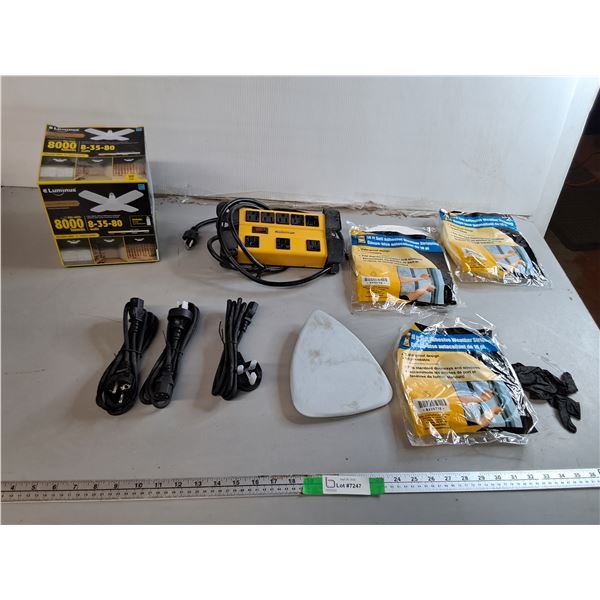 Surge Protector, Weather Stripping, Folding Light, Misc.