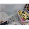 Image 4 : Assorted Paper Punches, Glue Sticks, Sticky Notes, Tapes, Tape Dispensers, Container, Misc