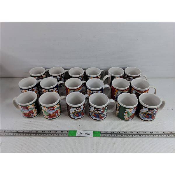 Assorted Ceramic Christmas Mugs