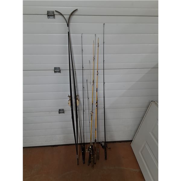 *(8) Fishing Rods & Skilom Skis - PICKUP ONLY