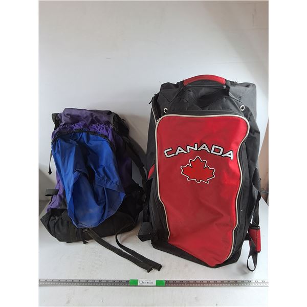 Travel Backpack & Canada Sports Bag