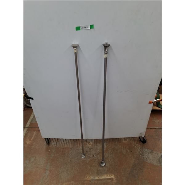 *(2) Curtain Rods 51" Min