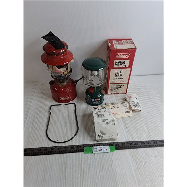 (2) Vintage Coleman Lanterns (Red 4/69, Easi-Lite 1/84)