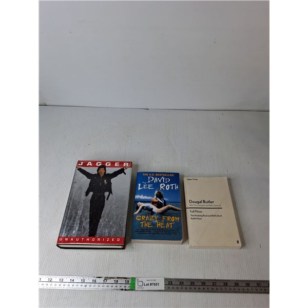 (3) Books; Unathorized, Crazy From The Heat, Full Moon
