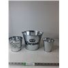 Image 1 : (3) Tin Buckets (Up To 19", cannot ship)