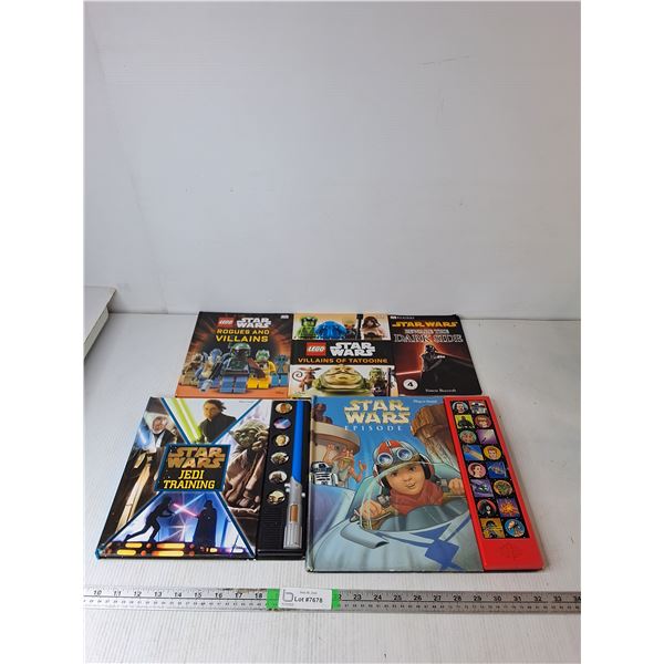 (5) Star Wars Books ( some interactive, as is)