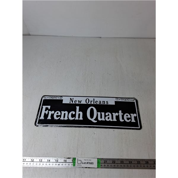 New Orleans Frencg Quarter Novelty Sign 5"x15"