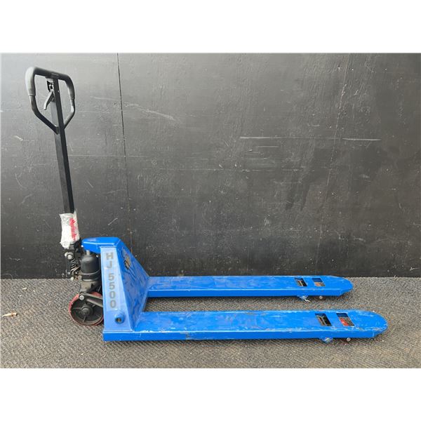 HJ 5500 Manual Pallet Jack, 5500 lb Capacity, Blue