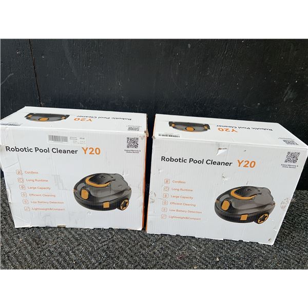 Y20 Robotic Pool Cleaners, Cordless, 50W