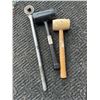 Image 1 : 3 Tools: Rubber Mallet, Dead Blow Hammer, and Ratchet