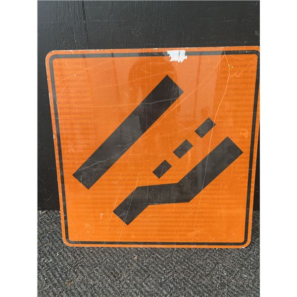 Orange Road Work Sign - Loose Gravel Warning, ATS Traffic