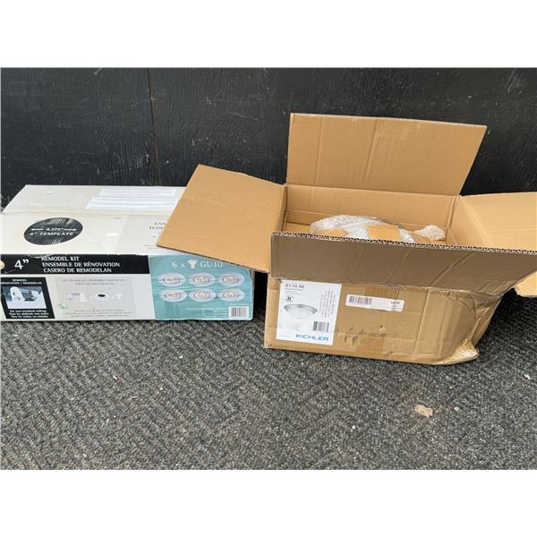 Remodel Kit and Kichler Ceiling Light Fixture