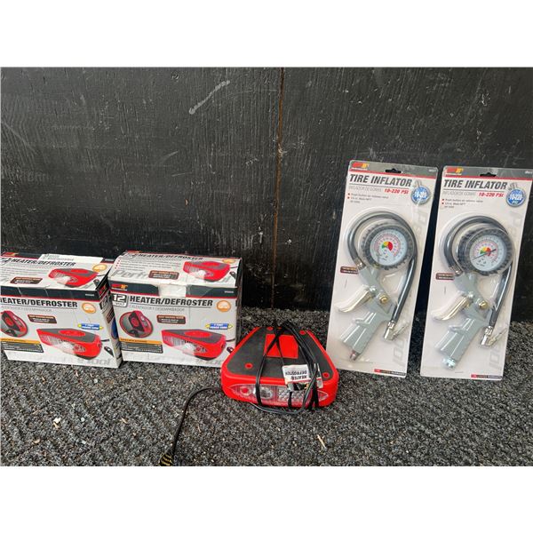 Performance Tool Tire Inflators and 12V Heaters/Defrosters Lot