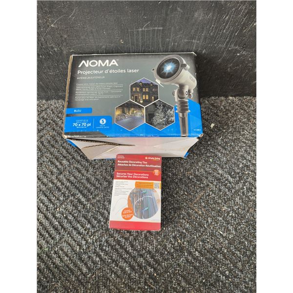 NOMA Laser Star Projector and Simple Living Solutions Decorating Ties