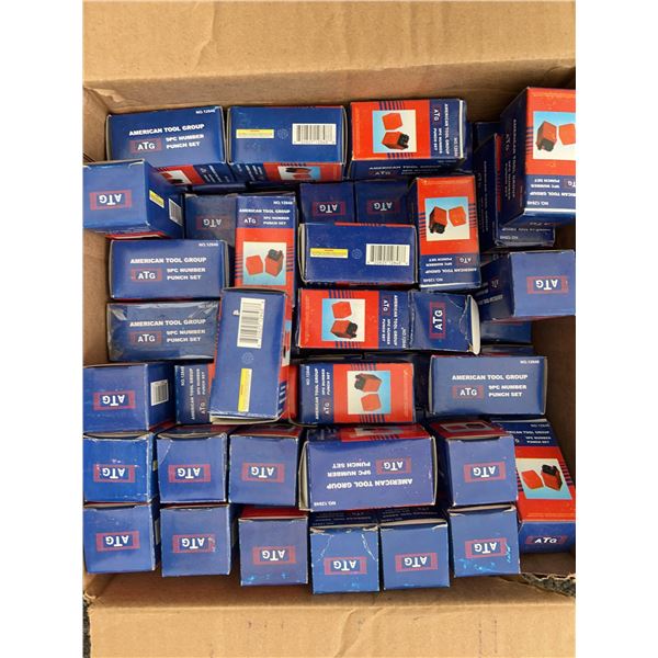 Box Lot of ATG 9pc Number Punch Sets