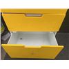 Image 4 : AHS 3-Drawer Yellow Medical Storage Cart on Wheels