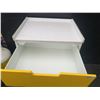 Image 6 : AHS 3-Drawer Yellow Medical Storage Cart on Wheels