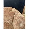 Image 5 : Upholstered Fabric Sofa With Rolled Arms and Two Cushions
