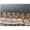 Image 1 : 10 Wood and Metal Bar Stools