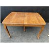 Image 1 : Rectangular Oak Dining Table with Cabriole Legs