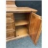 Image 11 : Wooden Dresser With Mirror, 2 Side Cabinets, 6 Drawers