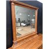 Image 6 : Wooden Dresser With Mirror, 2 Side Cabinets, 6 Drawers