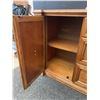Image 7 : Wooden Dresser With Mirror, 2 Side Cabinets, 6 Drawers