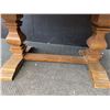 Image 4 : Extendable Rectangular Wooden Dining Table with Panelled Base