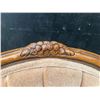 Image 4 : Upholstered Button-Tufted Carved Wood Armchair