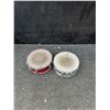 Image 1 : Remo Weather King Snare Drums with Metal and Red Shells