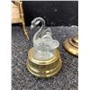 Image 15 : Home Decor Lot: Brass Lamp, Mask, Wine Holder & More