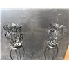 Image 5 : Black Metal Candle Holder Stands