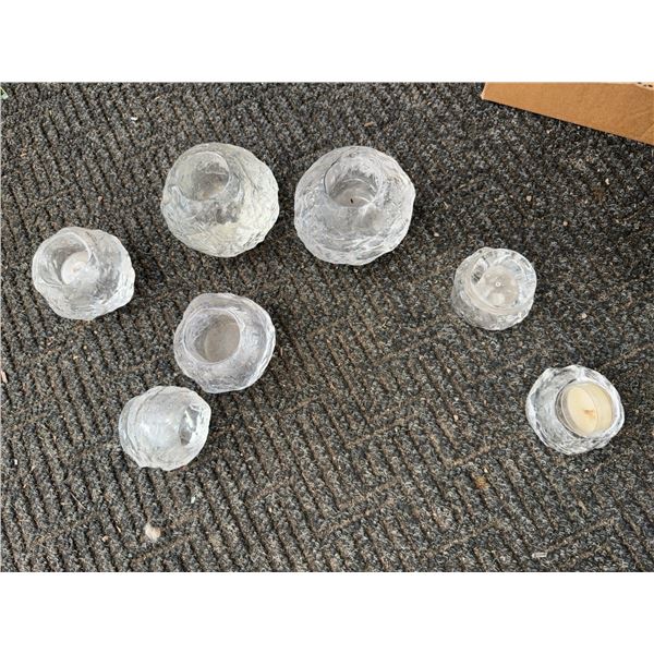 7 Outdoor Glass Candle Holders