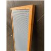 Image 3 : Rectangular Wooden Frame Pegboard Panel