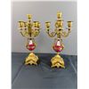 Image 1 : P.H Mourey Bronze Casted Mantle Candle Holders