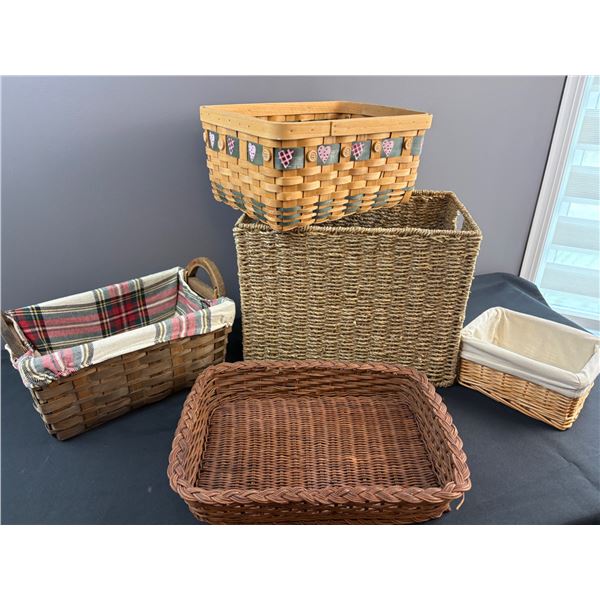 Decorative Woven Basket Lot