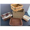 Image 2 : Decorative Woven Basket Lot