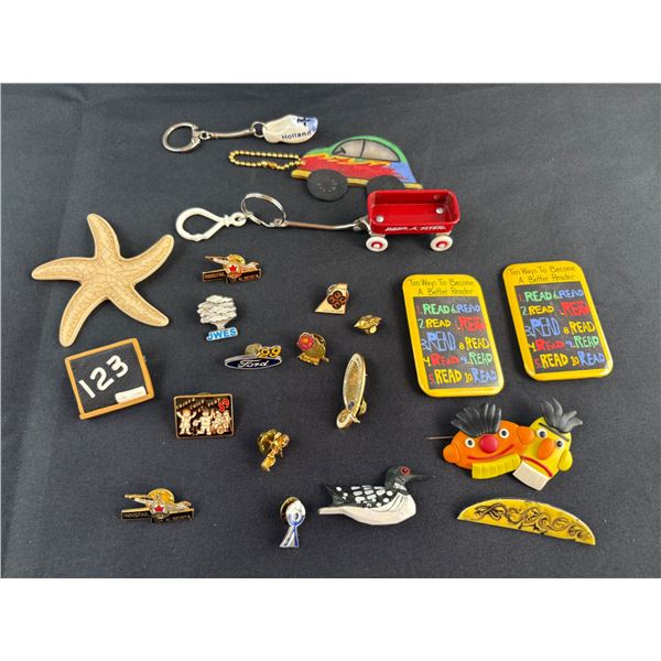 Pins and Keychains Lot