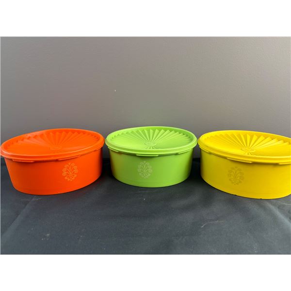 Vintage 1970's Servalier Tupperware Cannisters