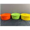 Image 1 : Vintage 1970's Servalier Tupperware Cannisters