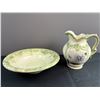 Image 1 : Pitcher and Bowl Hand Painted by Ruth Way
