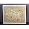 Image 1 : Framed Printed Map of The Caribbean
